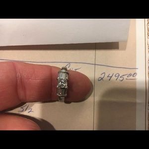 White gold Engagement & Wedding band set